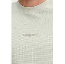 TOMMY JEANS RLX WAFFLE SCRIPT CREW ΜΠΛΟΥΖΑ ΑΝΔΡΙΚΗ MINT