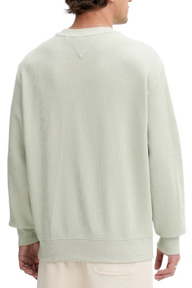 TOMMY JEANS RLX WAFFLE SCRIPT CREW ΜΠΛΟΥΖΑ ΑΝΔΡΙΚΗ MINT