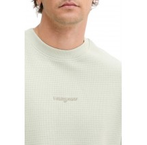 TOMMY JEANS RLX WAFFLE SCRIPT CREW ΜΠΛΟΥΖΑ ΑΝΔΡΙΚΗ MINT