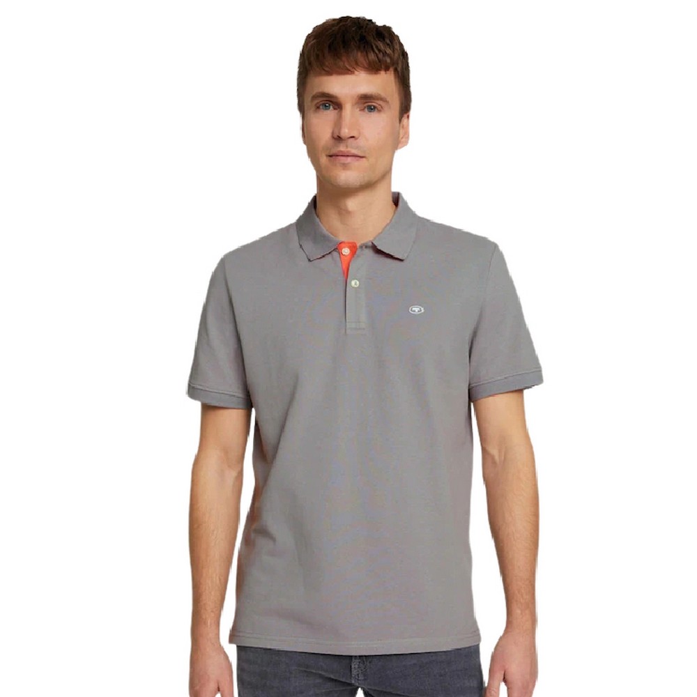 ΜΠΛΟΥΖΑ POLO BACIC WITH CONTRAST ΑΝΔΡΙΚΗ TOM TAILOR DARK GREY ΜΠΛΟΥΖΑ POLO BACIC WITH CONTRAST ΑΝΔΡΙΚΗ TOM TAILOR DARK GREY