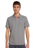 ΜΠΛΟΥΖΑ POLO BACIC WITH CONTRAST  ΑΝΔΡΙΚΗ TOM TAILOR DARK GREY