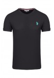 U.S POLO ASSN BREN 000272 CHL4 T-SHIRT ΜΠΛΟΥΖΑ ΑΝΔΡΙΚΗ BLACK
