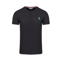 U.S POLO ASSN BREN 000272 CHL4 T-SHIRT ΜΠΛΟΥΖΑ ΑΝΔΡΙΚΗ BLACK
