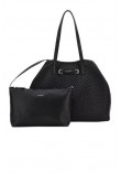 GUESS VIKKY II LARGE 2 IN 1 TOTE ΤΣΑΝΤΑ ΓΥΝΑΙΚΕΙΑ BLACK