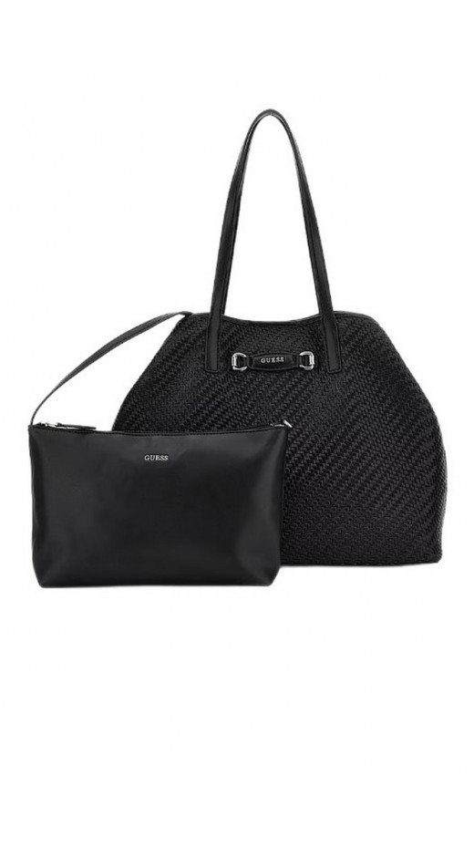 GUESS VIKKY II LARGE 2 IN 1 TOTE ΤΣΑΝΤΑ ΓΥΝΑΙΚΕΙΑ BLACK