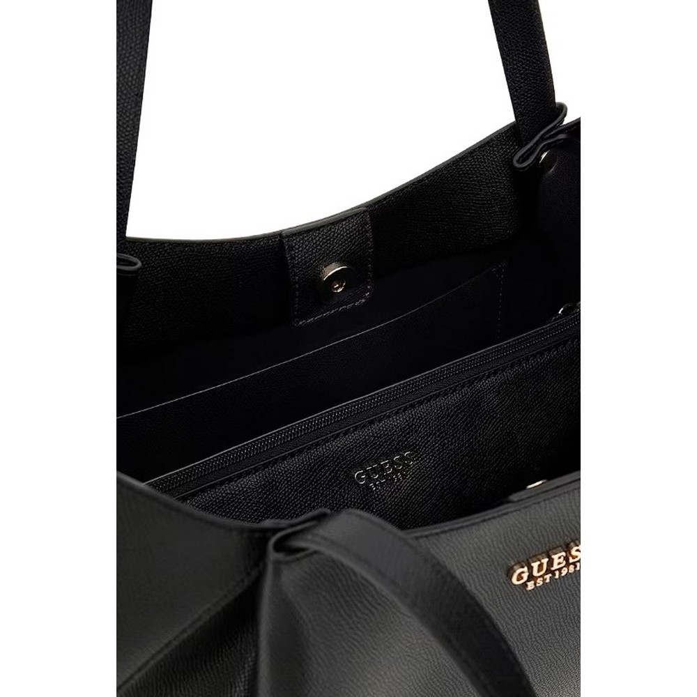 GUESS AMORETTE 2 IN 1 TOTE ΤΣΑΝΤΑ ΓΥΝΑΙΚΕΙΑ BLACK