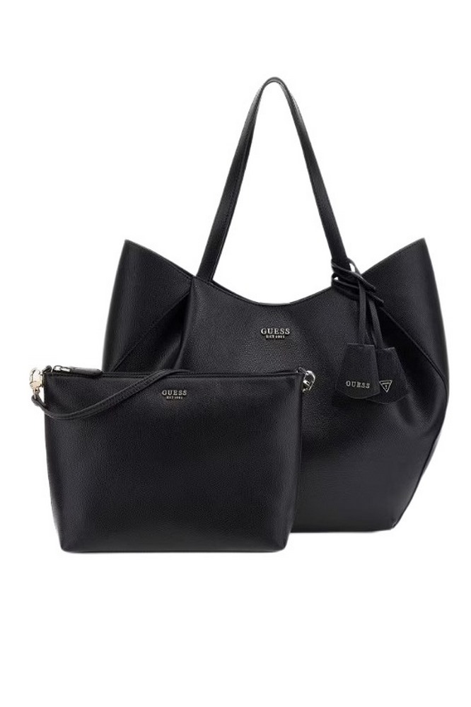 GUESS AMORETTE 2 IN 1 TOTE ΤΣΑΝΤΑ ΓΥΝΑΙΚΕΙΑ BLACK