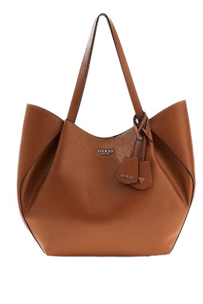 GUESS AMORETTE 2 IN 1 TOTE ΤΣΑΝΤΑ ΓΥΝΑΙΚΕΙΑ COGNAC