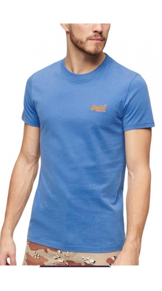 SUPERDRY D1 OVIN ESSENTIAL LOGO EMB TEE T-SHIRT ΜΠΛΟΥΖΑ ΑΝΔΡΙΚΗ CIEL