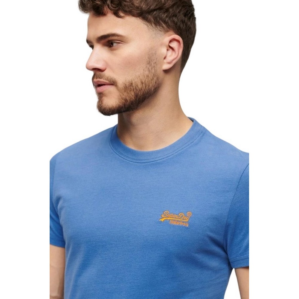 SUPERDRY D1 OVIN ESSENTIAL LOGO EMB TEE T-SHIRT ΜΠΛΟΥΖΑ ΑΝΔΡΙΚΗ CIEL