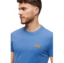 SUPERDRY D1 OVIN ESSENTIAL LOGO EMB TEE T-SHIRT ΜΠΛΟΥΖΑ ΑΝΔΡΙΚΗ CIEL