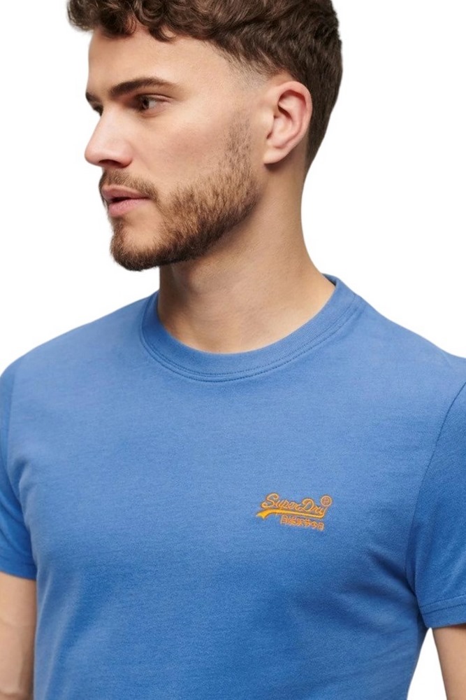 SUPERDRY D1 OVIN ESSENTIAL LOGO EMB TEE T-SHIRT ΜΠΛΟΥΖΑ ΑΝΔΡΙΚΗ CIEL