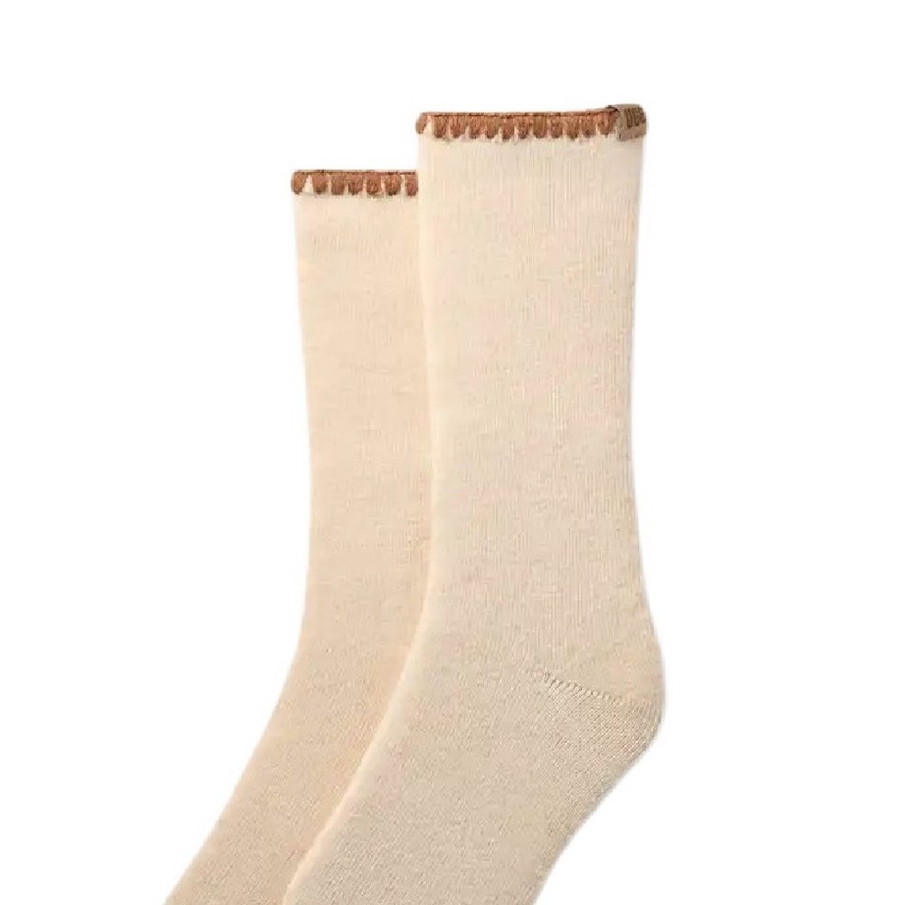 UGG MARLENY WHIPSTITCH CREW SOCK 1163870 ΚΑΛΤΣΑ ΜΕΣΑΙΑ ΓΥΝΑΙΚΕΙΑ ECRU