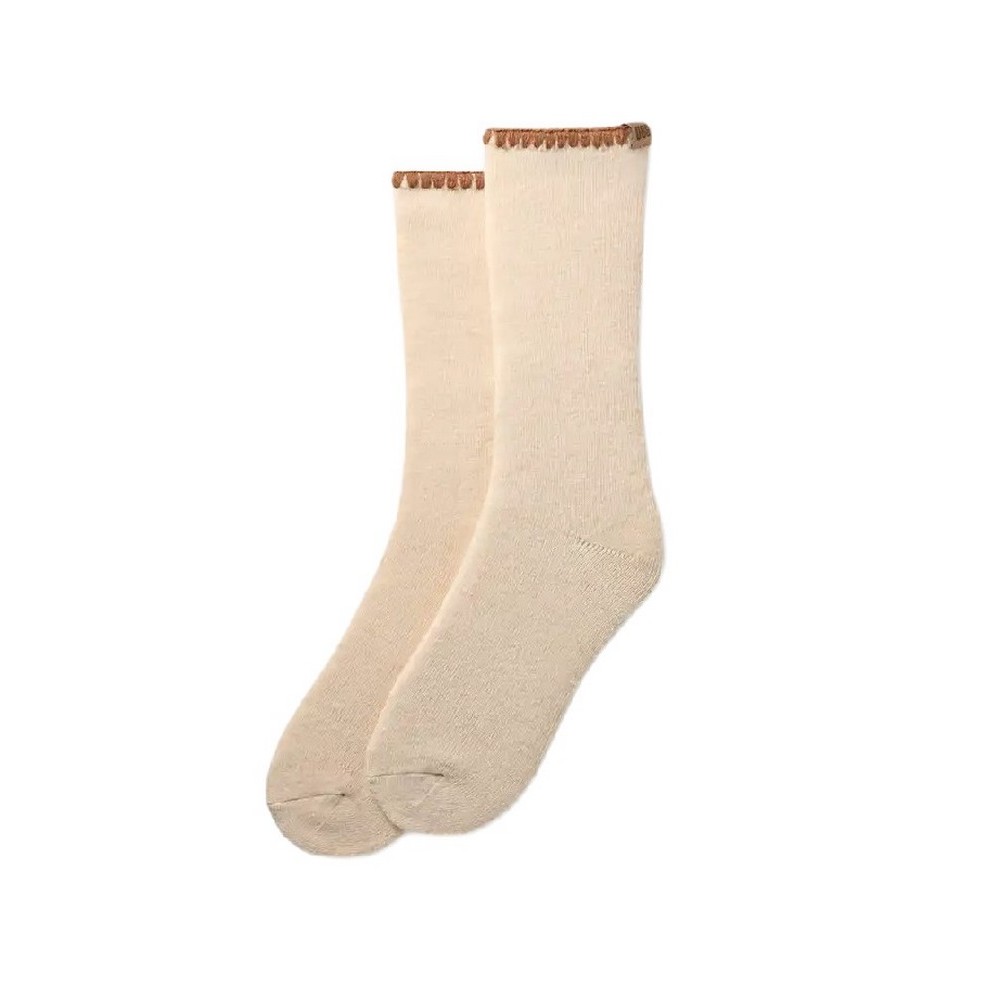 UGG MARLENY WHIPSTITCH CREW SOCK 1163870 ΚΑΛΤΣΑ ΜΕΣΑΙΑ ΓΥΝΑΙΚΕΙΑ ECRU