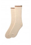 UGG MARLENY WHIPSTITCH CREW SOCK 1163870 ΚΑΛΤΣΑ ΜΕΣΑΙΑ ΓΥΝΑΙΚΕΙΑ ECRU