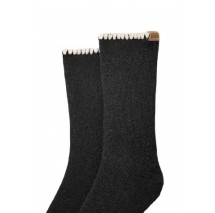 UGG MARLENY WHIPSTITCH CREW SOCK 1163870 ΚΑΛΤΣΑ ΜΕΣΑΙΑ ΓΥΝΑΙΚΕΙΑ BLACK
