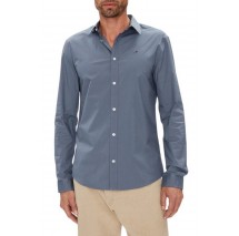TOMMY JEANS ORIGINAL STRETCH SHIRT ΠΟΥΚΑΜΙΣΟ ΑΝΔΡΙΚΟ BLUE