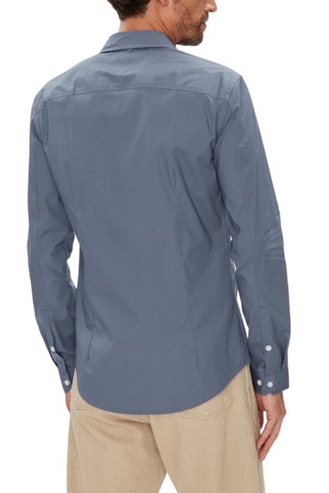 TOMMY JEANS ORIGINAL STRETCH SHIRT ΠΟΥΚΑΜΙΣΟ ΑΝΔΡΙΚΟ BLUE