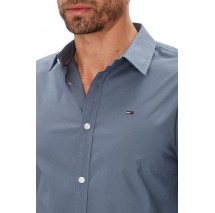 TOMMY JEANS ORIGINAL STRETCH SHIRT ΠΟΥΚΑΜΙΣΟ ΑΝΔΡΙΚΟ BLUE