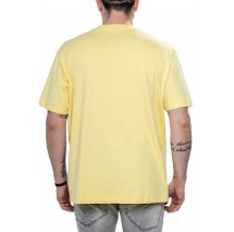 GUESS JEANS CN OS LOGO EMB TEE T-SHIRT ΜΠΛΟΥΖΑ ΑΝΔΡΙΚΗ YELLOW