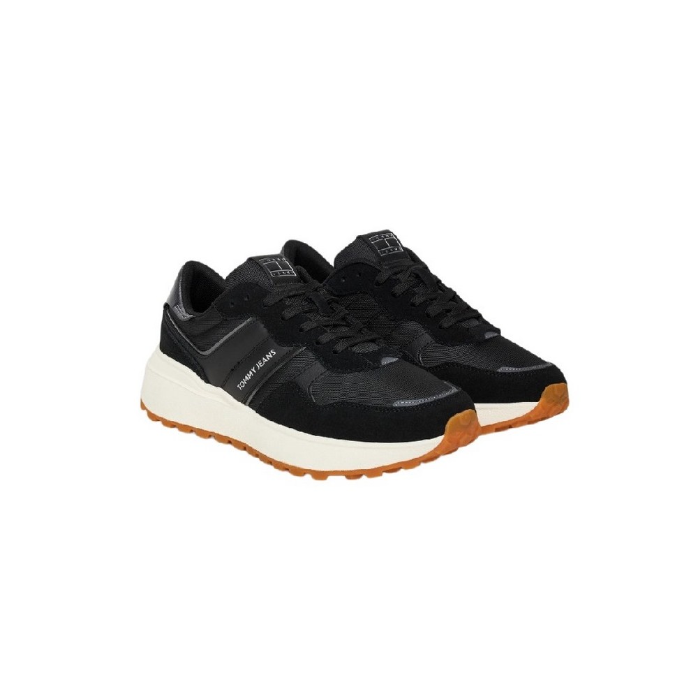 TOMMY JEANS CLEATED RUNNER ΠΑΠΟΥΤΣΙ ΓΥΝΑΙΚΕΙΟ BLACK