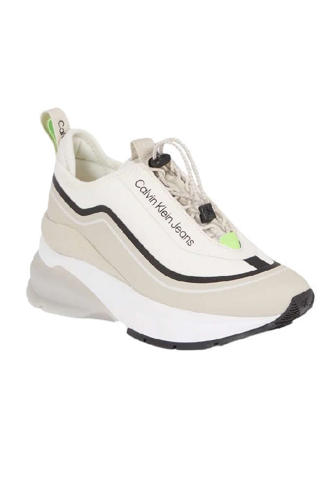 CALVIN KLEIN WEDGE RUNNER SLIP ON WN ΠΑΠΟΥΤΣΙ ΓΥΝΑΙΚΕΙΟ WHITE