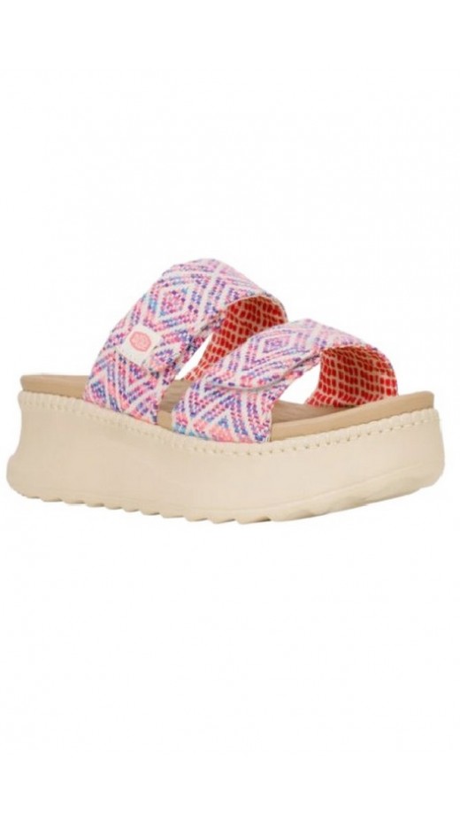HEY DUDE DELRAY SLIDE SURF BAJA 43210 ΠΑΝΤΟΦΛΑ ΓΥΝΑΙΚΕΙΑ PINK