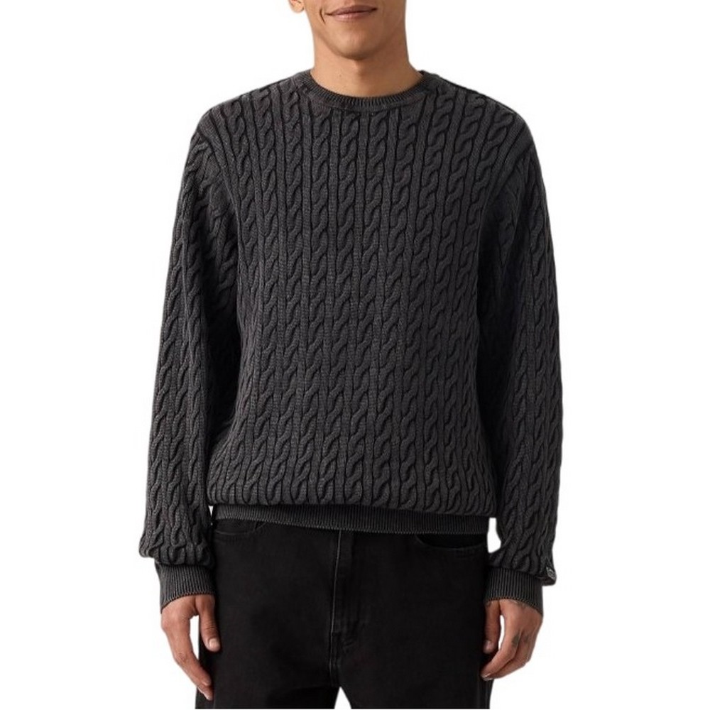 LEVIS® PRESIDIO CREW ΜΠΛΟΥΖΑ ΠΛΕΚΤΗ ΑΝΔΡΙΚΗ BLACK