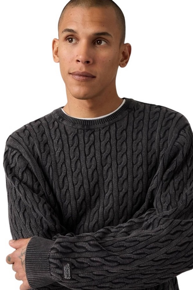 LEVIS® PRESIDIO CREW ΜΠΛΟΥΖΑ ΠΛΕΚΤΗ ΑΝΔΡΙΚΗ BLACK