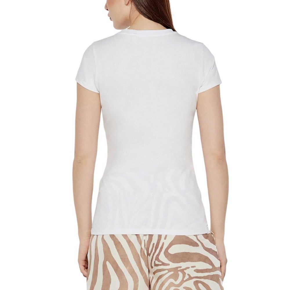 GUESS DOT LOGO R3 TEE T-SHIRT ΜΠΛΟΥΖΑ ΓΥΝΑΙΚΕΙΑ WHITE