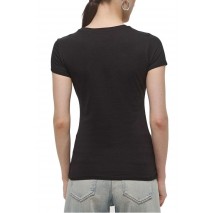 GUESS DOT LOGO R3 TEE T-SHIRT ΜΠΛΟΥΖΑ ΓΥΝΑΙΚΕΙΑ BLACK