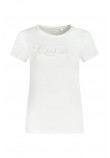 GUESS DOT LOGO R3 TEE T-SHIRT ΜΠΛΟΥΖΑ ΓΥΝΑΙΚΕΙΑ WHITE
