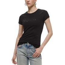 GUESS DOT LOGO R3 TEE T-SHIRT ΜΠΛΟΥΖΑ ΓΥΝΑΙΚΕΙΑ BLACK