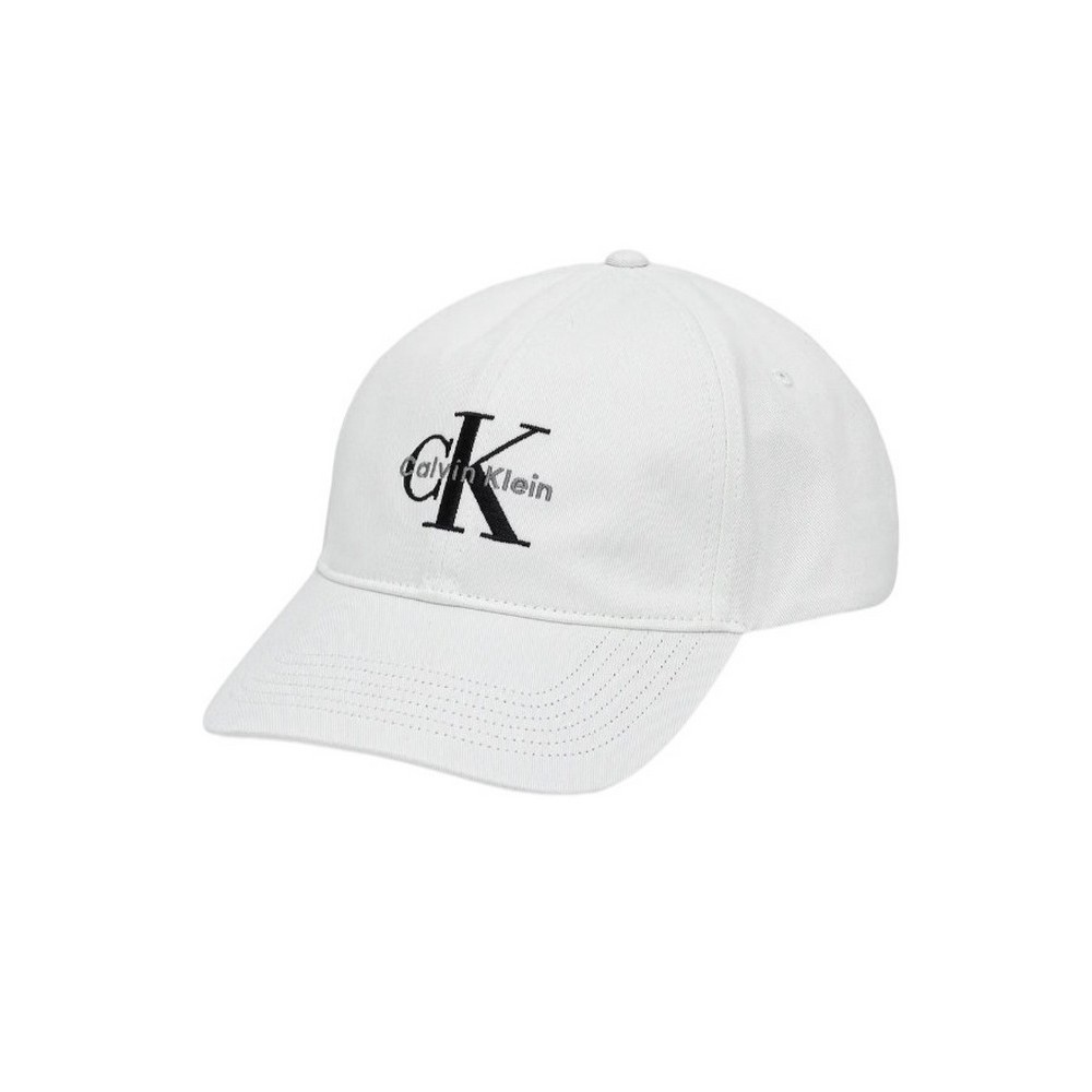 CALVIN KLEIN JEANS MONO LOGO EMBRO CAP ΚΑΠΕΛΟ ΑΝΔΡΙΚΟ BRIGHT WHITE