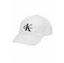 CALVIN KLEIN JEANS MONO LOGO EMBRO CAP ΚΑΠΕΛΟ ΑΝΔΡΙΚΟ BRIGHT WHITE