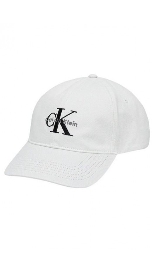 CALVIN KLEIN JEANS MONO LOGO EMBRO CAP ΚΑΠΕΛΟ ΑΝΔΡΙΚΟ BRIGHT WHITE