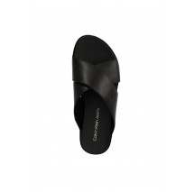 CALVIN KLEIN JEANS FLATFORM CROSS ΠΑΝΤΟΦΛΑ ΓΥΝΑΙΚΕΙΑ BLACK