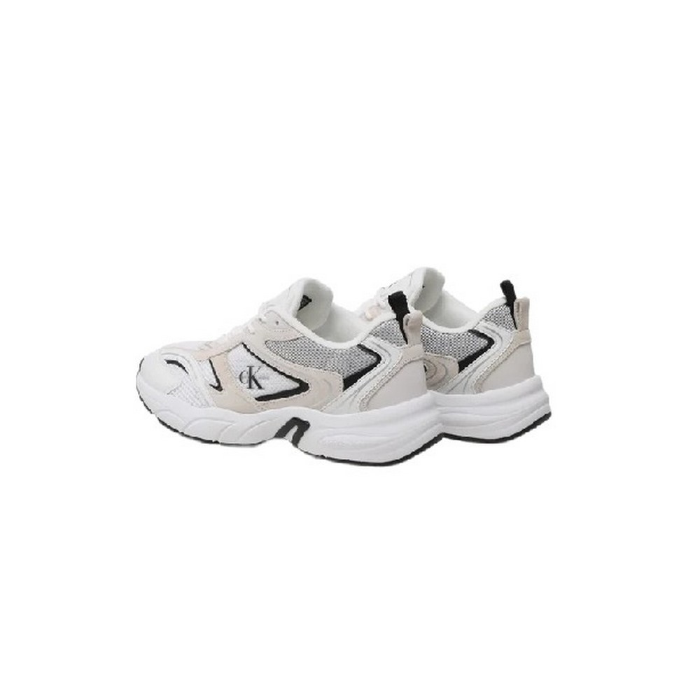 CALVIN KLEIN JEANS RETRO TENNIS SU-MESH ΠΑΠΟΥΤΣΙ ΑΝΔΡΙΚΟ WHITE/BLACK