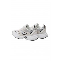 CALVIN KLEIN JEANS RETRO TENNIS SU-MESH ΠΑΠΟΥΤΣΙ ΑΝΔΡΙΚΟ WHITE/BLACK