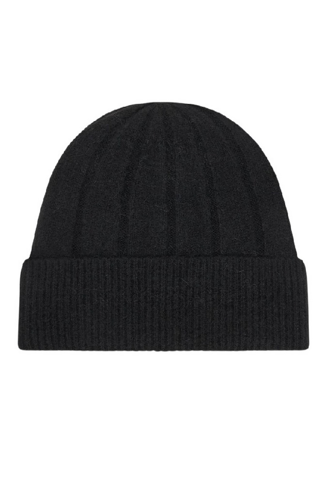 TOMMY HILFIGER FLAG FLUFFY BEANIE ΣΚΟΥΦΟΣ ΓΥΝΑΙΚΕΙΟΣ BLACK
