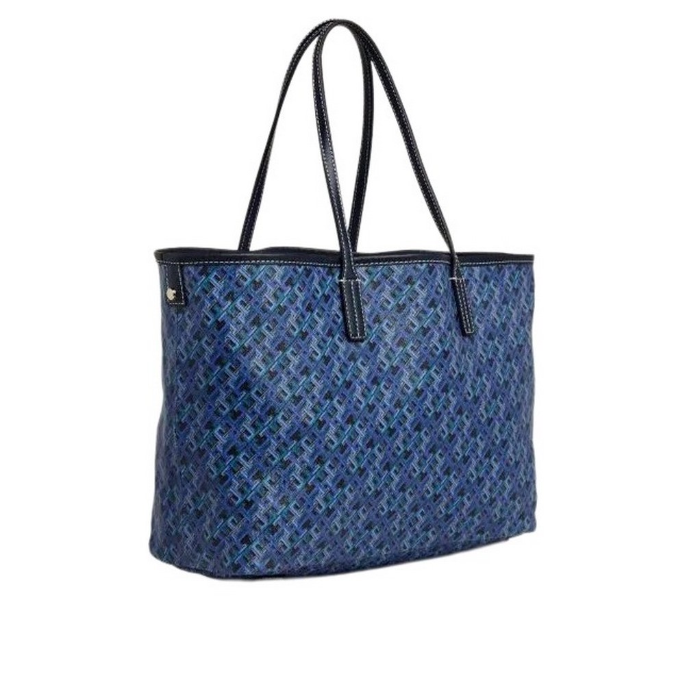 TOMMY HILFIGER MONOPLAY LEATHER ΤΣΑΝΤΑ ΓΥΝΑΙΚΕΙΑ BLUE