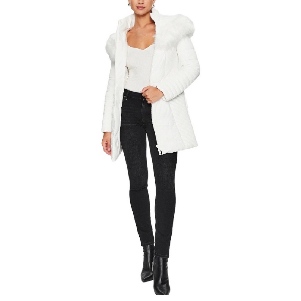 GUESS NEW OXANA JACKET ΜΠΟΥΦΑΝ ΓΥΝΑΙΚΕΙΟ WHITE