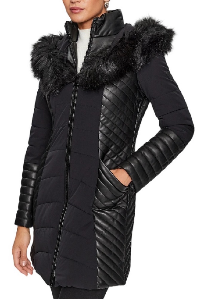 GUESS NEW OXANA JACKET ΜΠΟΥΦΑΝ ΓΥΝΑΙΚΕΙΟ BLACK