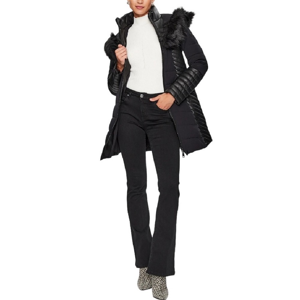 GUESS NEW OXANA JACKET ΜΠΟΥΦΑΝ ΓΥΝΑΙΚΕΙΟ BLACK