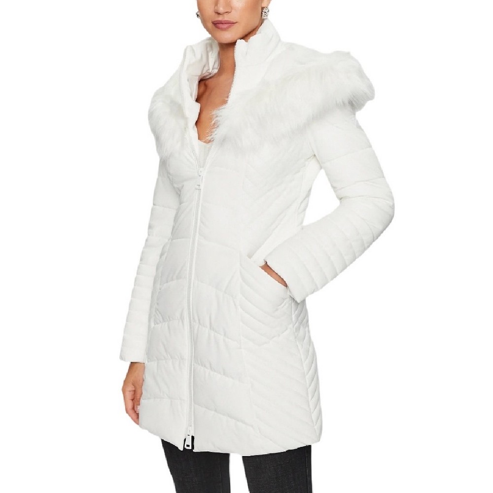 GUESS NEW OXANA JACKET ΜΠΟΥΦΑΝ ΓΥΝΑΙΚΕΙΟ WHITE