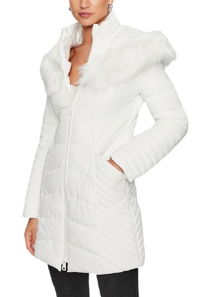 GUESS NEW OXANA JACKET ΜΠΟΥΦΑΝ ΓΥΝΑΙΚΕΙΟ WHITE