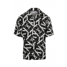 CALVIN KLEIN RESORT SHIRT-PRINT ΠΟΥΚΑΜΙΣΟ ΑΝΔΡΙΚΟ BLACK