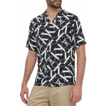 CALVIN KLEIN RESORT SHIRT-PRINT ΠΟΥΚΑΜΙΣΟ ΑΝΔΡΙΚΟ BLACK