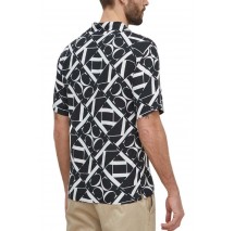 CALVIN KLEIN RESORT SHIRT-PRINT ΠΟΥΚΑΜΙΣΟ ΑΝΔΡΙΚΟ BLACK