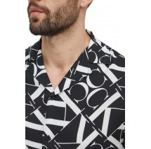 CALVIN KLEIN RESORT SHIRT-PRINT ΠΟΥΚΑΜΙΣΟ ΑΝΔΡΙΚΟ BLACK